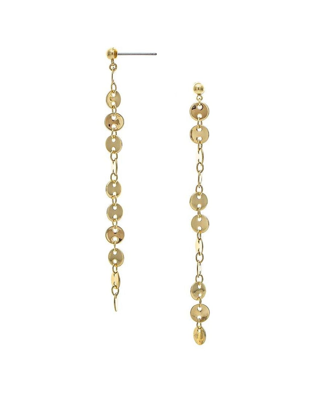 Rivka Friedman White 18K Plated Dangle Earrings