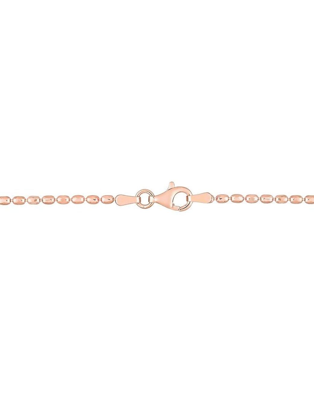 Italian Silver White Oval Bracelet