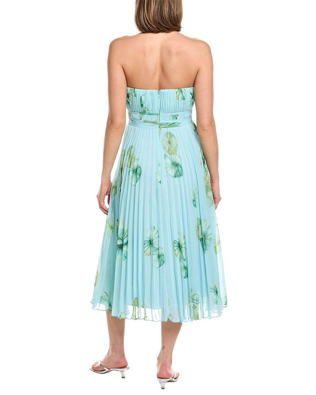 AMUR Blue Cathy Midi Dress