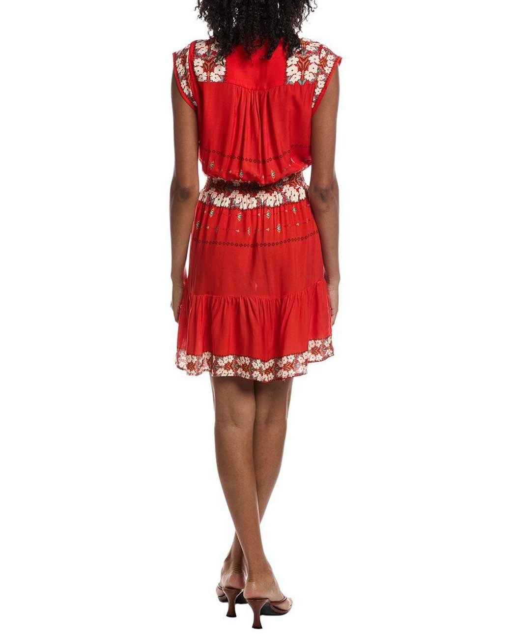 Nanette Lepore Red Sleeveless Mini Dress