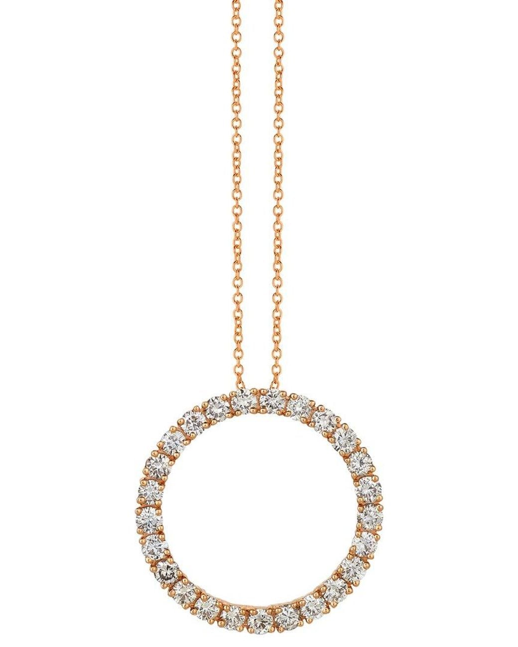 Le Vian Metallic Nude Diamond 14K Rose 1.31 Ct. Tw. Diamond Pendant Necklace