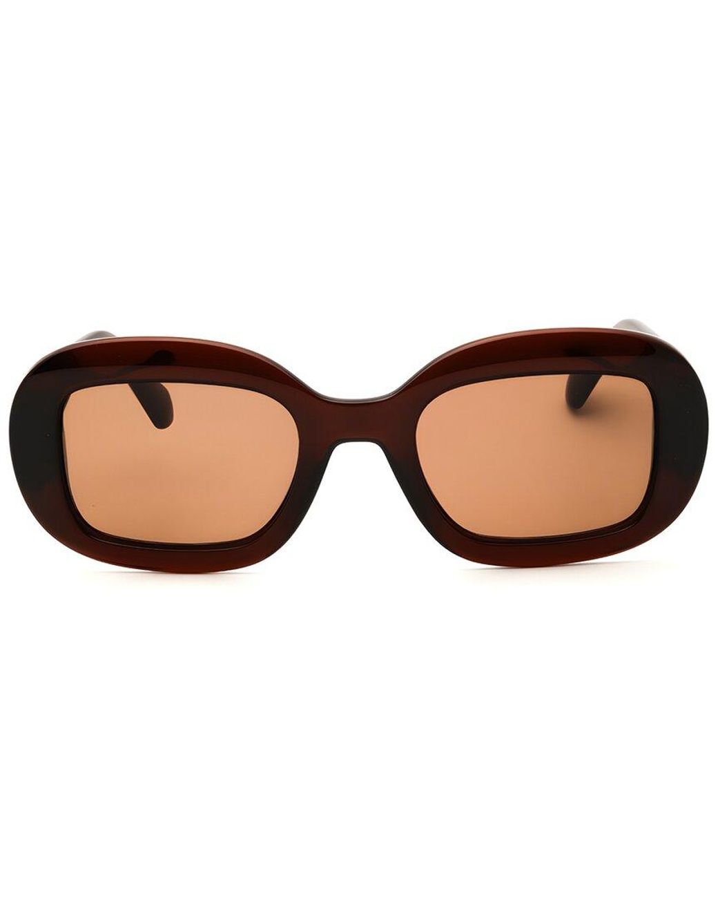 Ferragamo Brown 51Mm Sunglasses