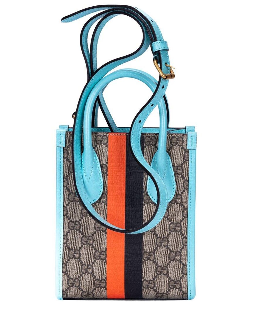 Gucci Beige & Blue Supreme Coated Canvas Tiger Tote, Never Carried (authentic Pre-loved)