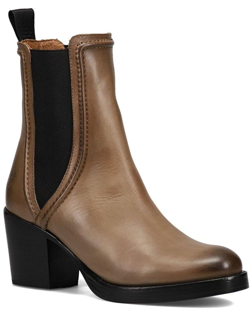 Frye Jean Chelsea Leather Bootie in Brown Lyst