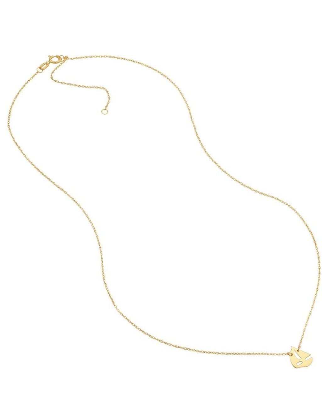 HAWLEY ST Metallic 14K Nautical Necklace
