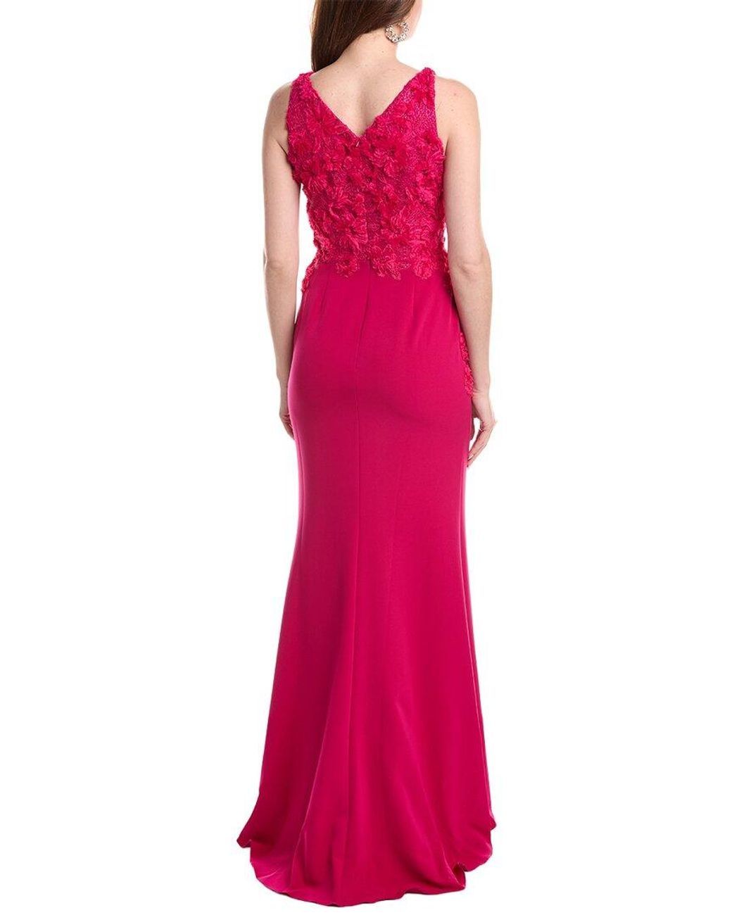 Rene Ruiz Red Applique Gown