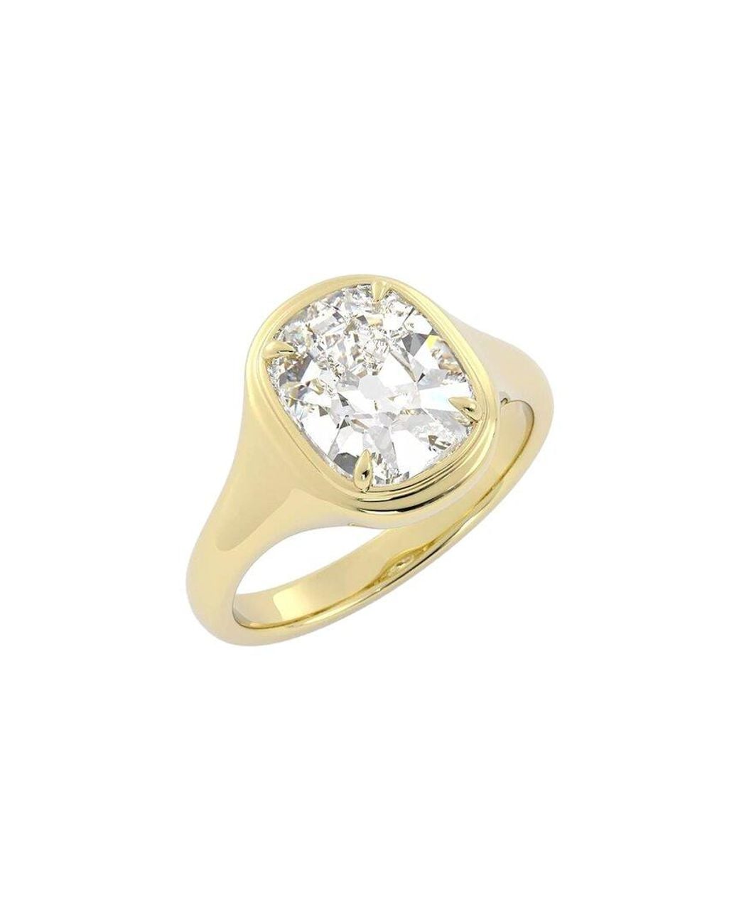 Lab Grown Diamonds Metallic 14K 3.00 Ct. Tw. Lab-Grown Diamond Ring