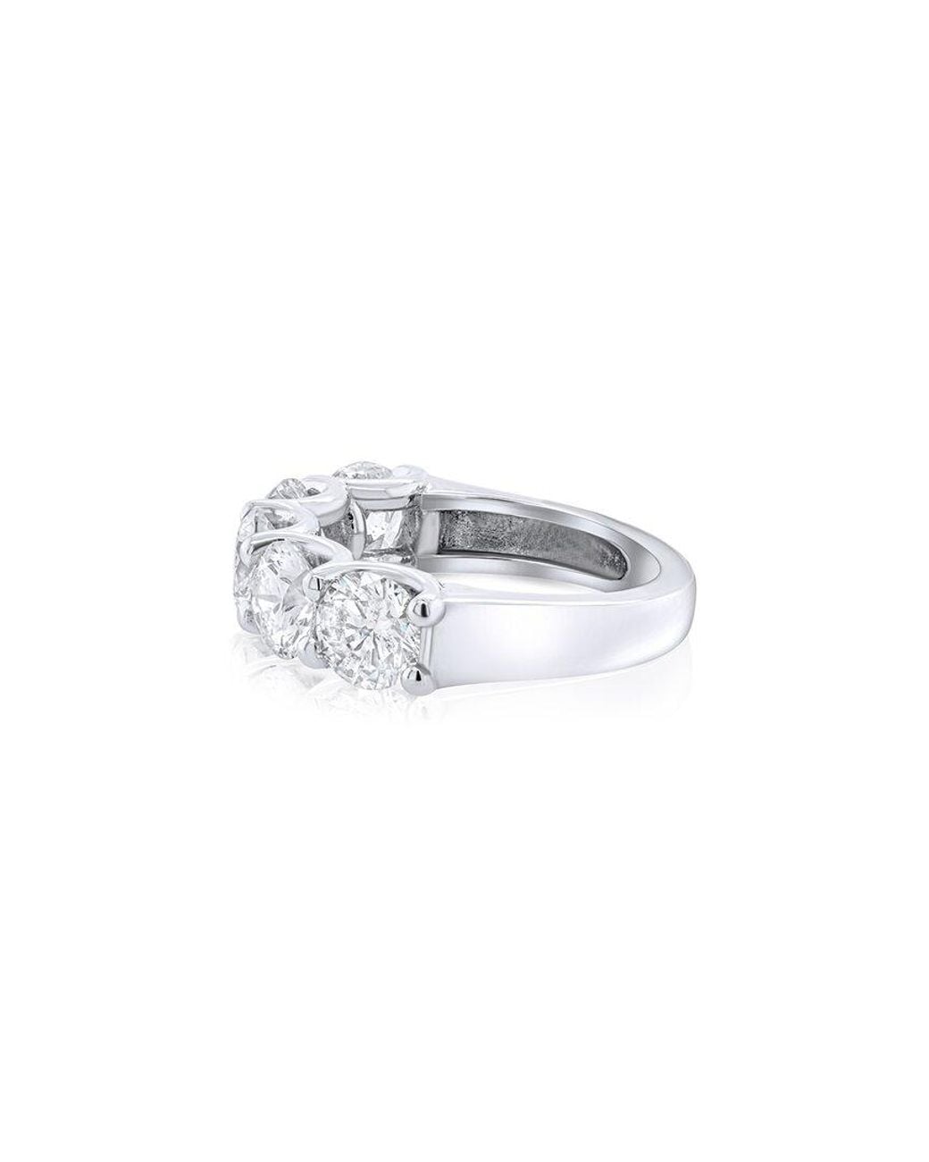 Diana M White Fine Jewelry Platinum 3.61 Ct. Tw. Diamond Eternity Ring