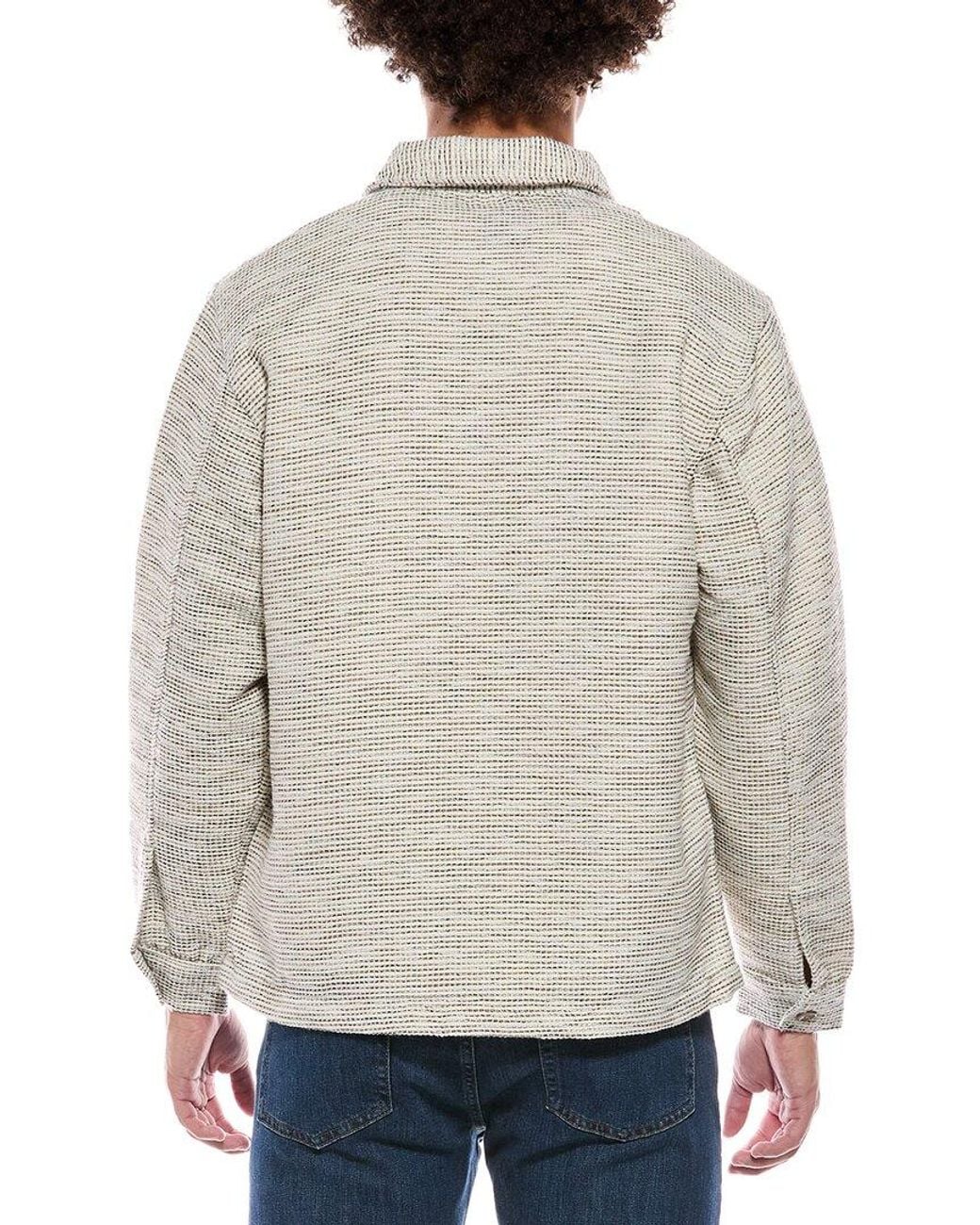 Vintage 1946 Gray Crosshatch Shirt Jacket for men