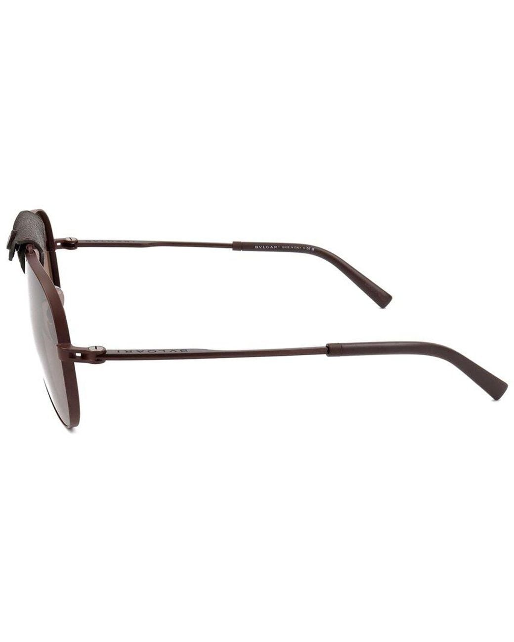 BVLGARI Brown Bv5061Q 60Mm Sunglasses for men