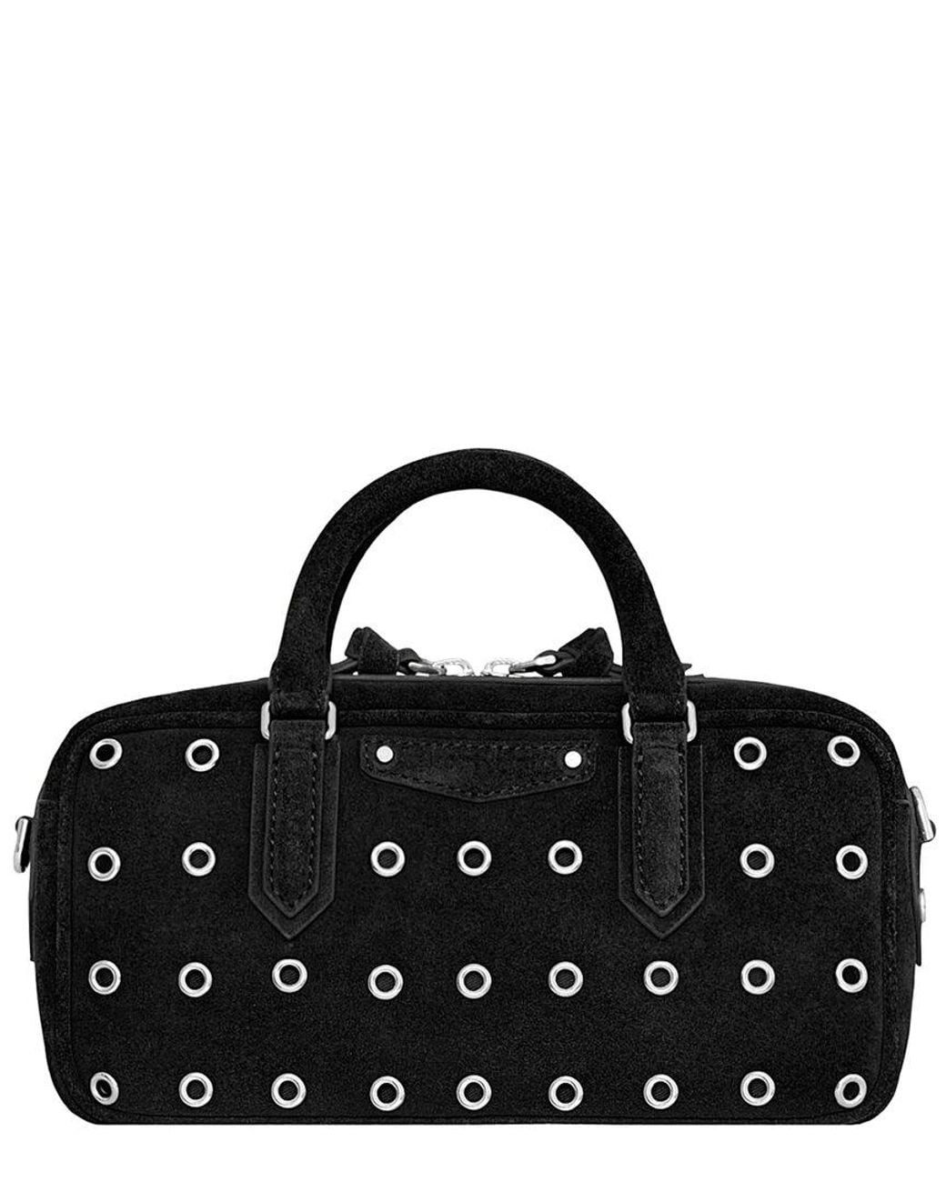 Rebecca Minkoff Black Industry Bowler Leather Handheld