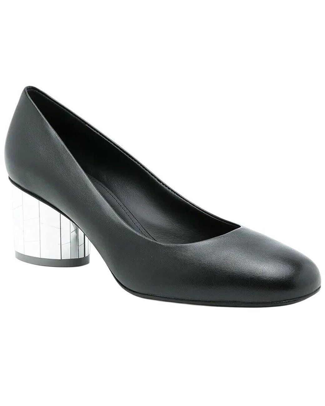 Ferragamo Black Farrah Slip-On Leather Pump