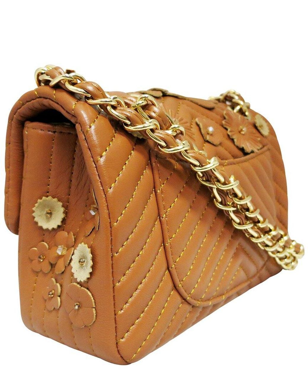 Tiffany & Fred Paris Brown Leather Crossbody