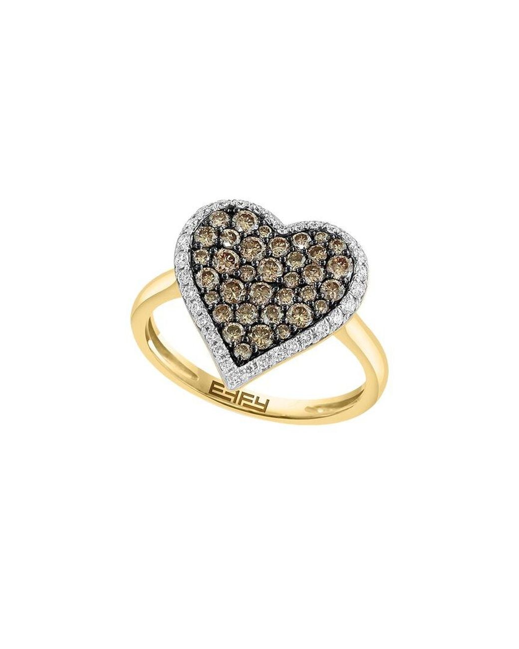 Effy Fine Jewelry Metallic 14K 0.90 Ct. Tw. Diamond Ring
