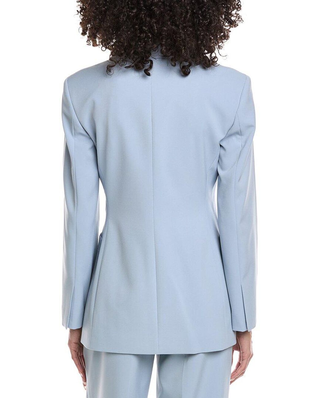 Kenneth Cole Blue Double Breasted Contour Jacket