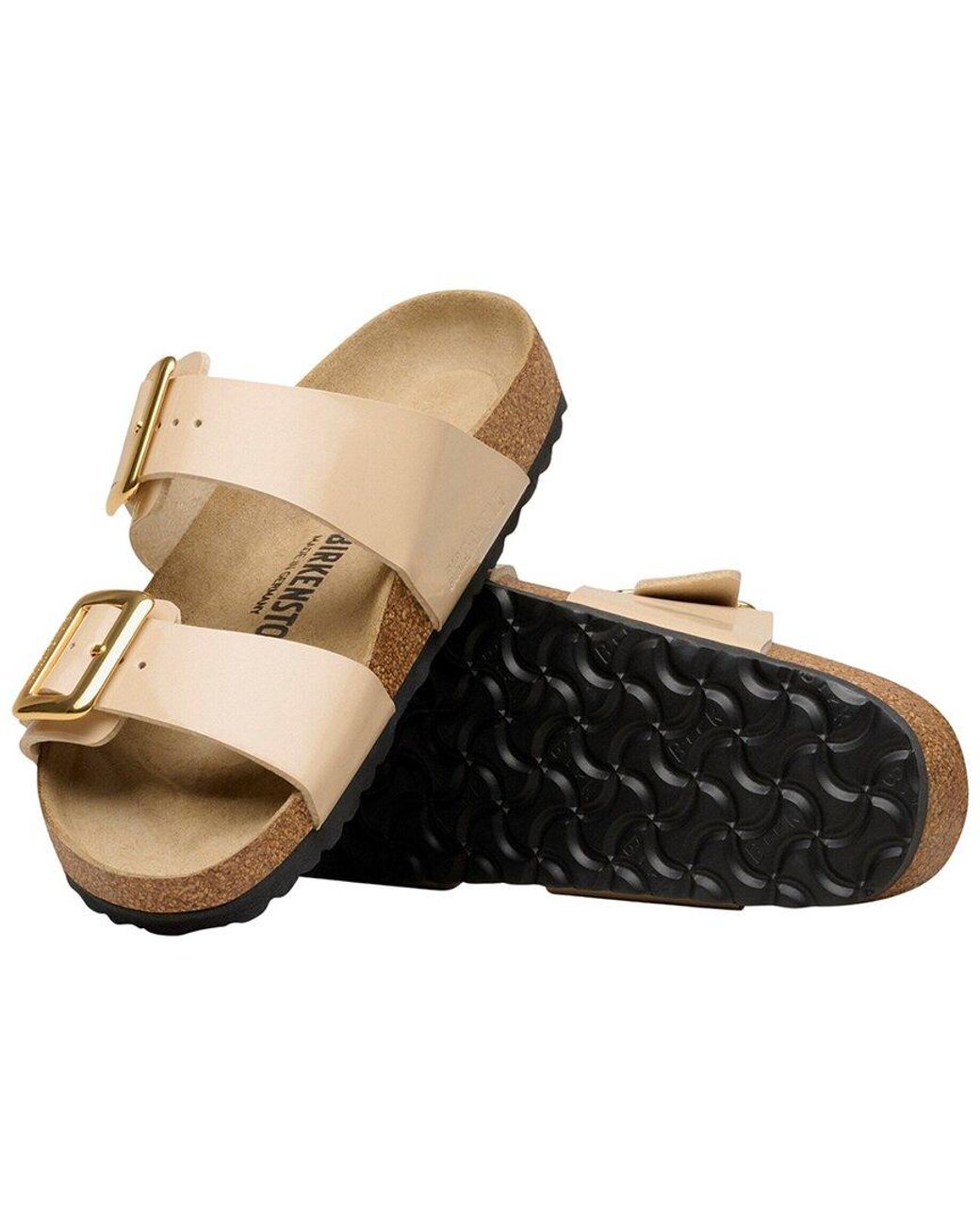 Birkenstock White Sydney Luxe Narrow Buckle Birko-Flor Sandal