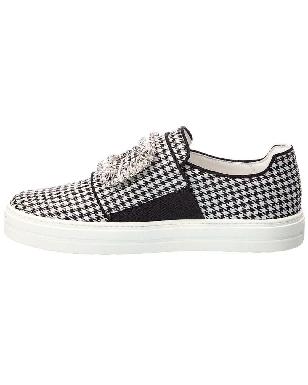 Roger Vivier Black Canvas Sneaker