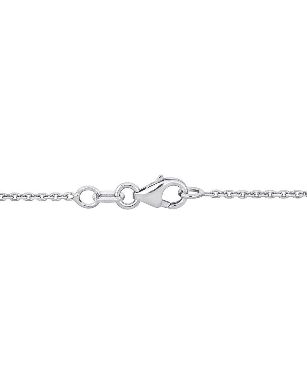 Diamond Select Cuts Metallic 14K 0.23 Ct. Tw. Diamond Cluster Necklace