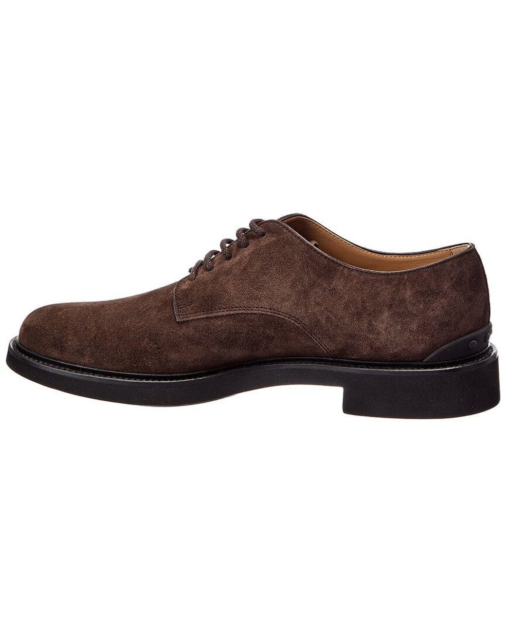 Tod's Brown Suede Derby for men