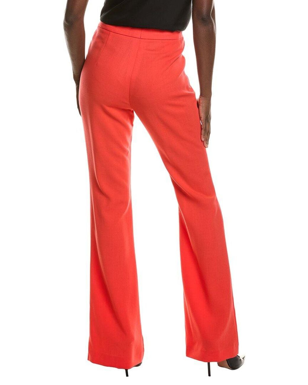 Akris Red Farida Wool-Blend Pant