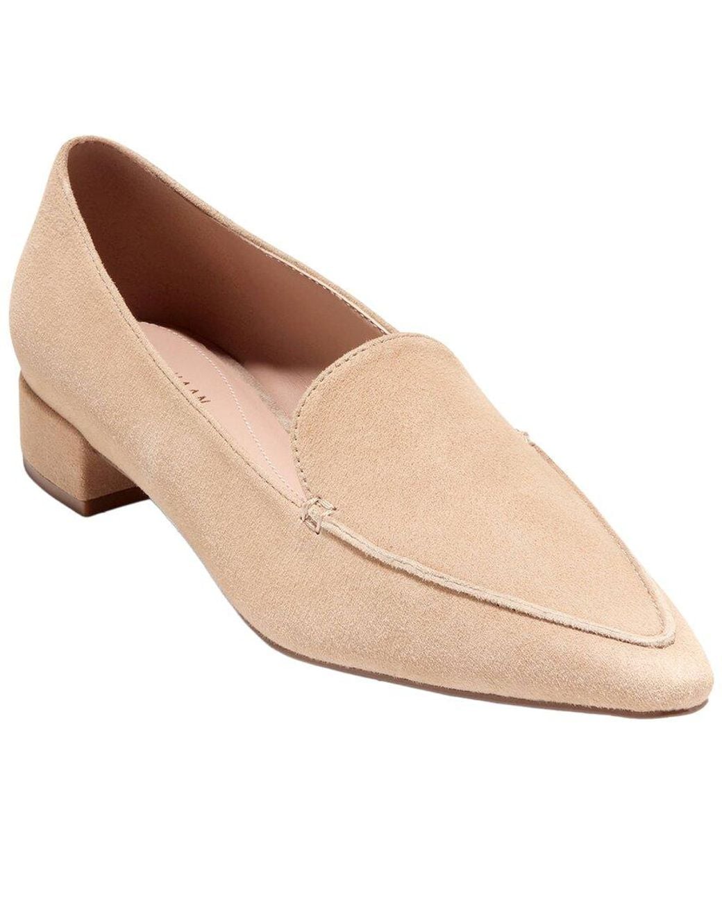 Cole Haan Natural Beatrice Suede Loafer