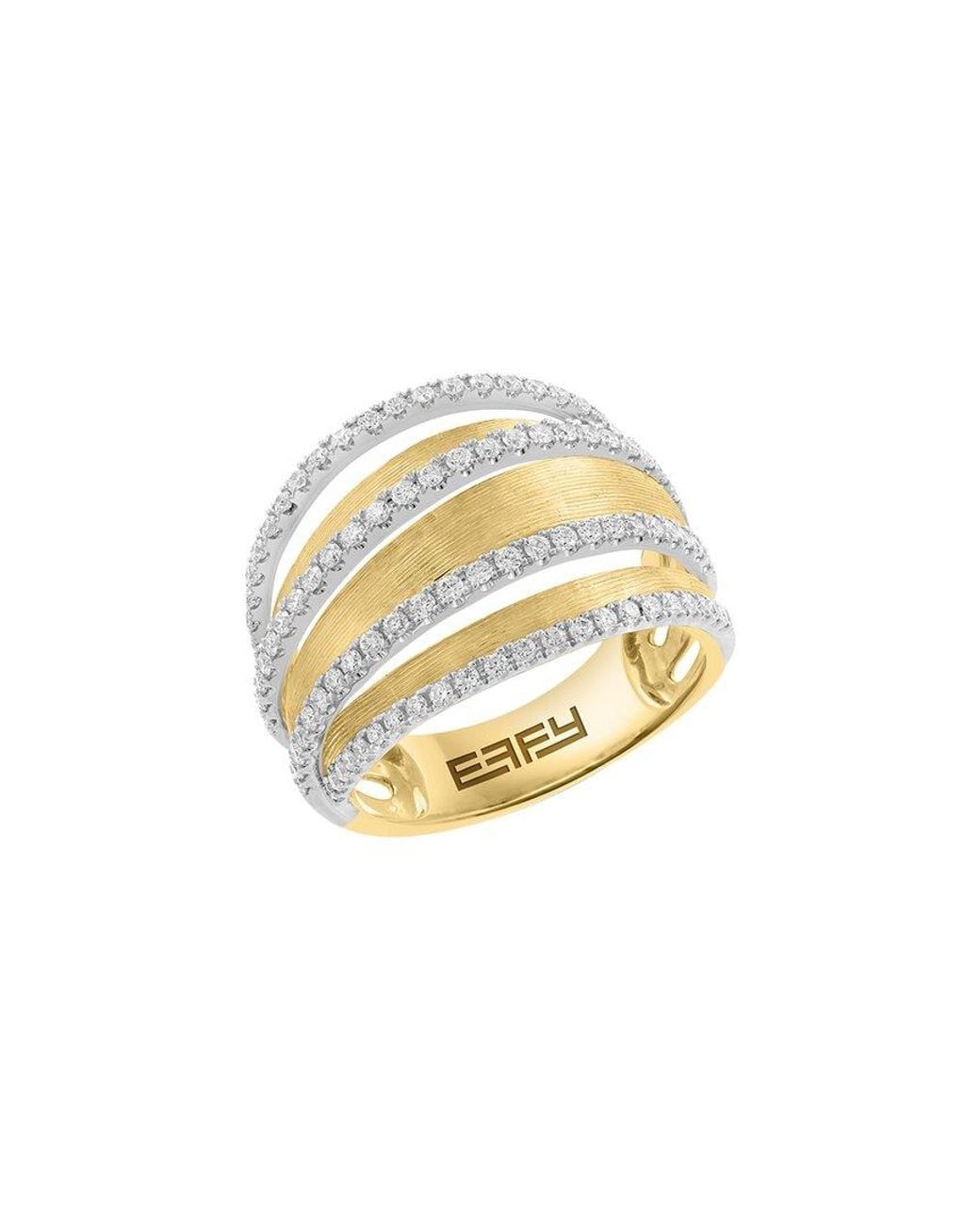 Effy Fine Jewelry White 14K 0.58 Ct. Tw. Diamond Ring