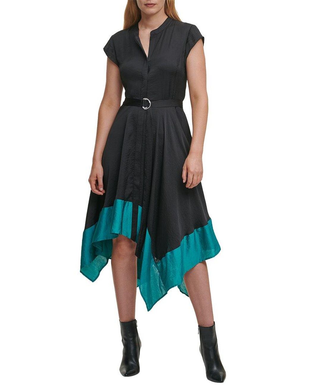 Blue dkny dress hot sale