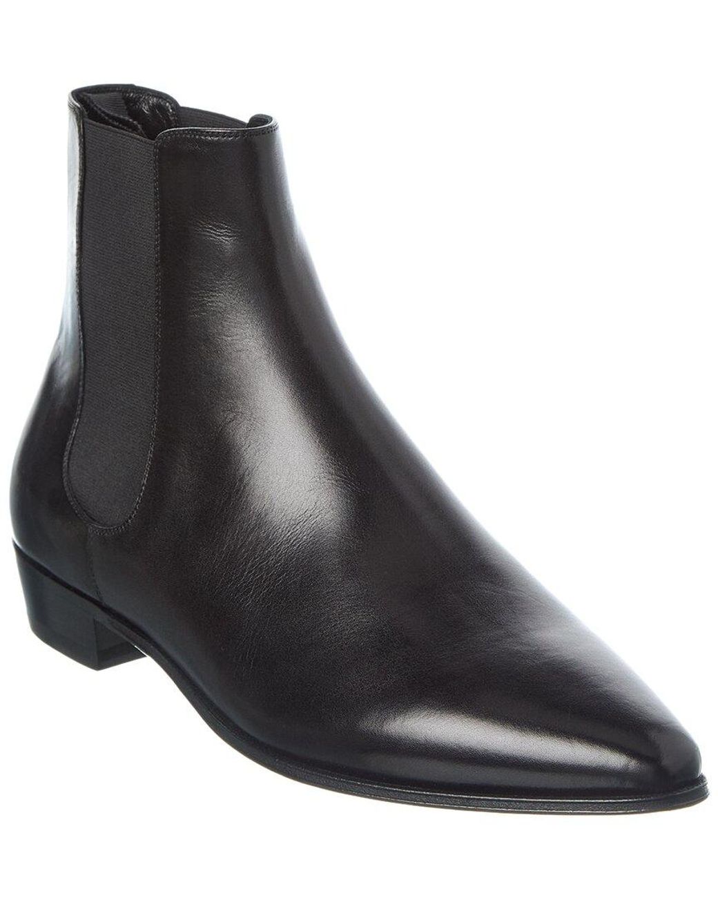 Celine Jacno Leather Boot in Black for Men | Lyst