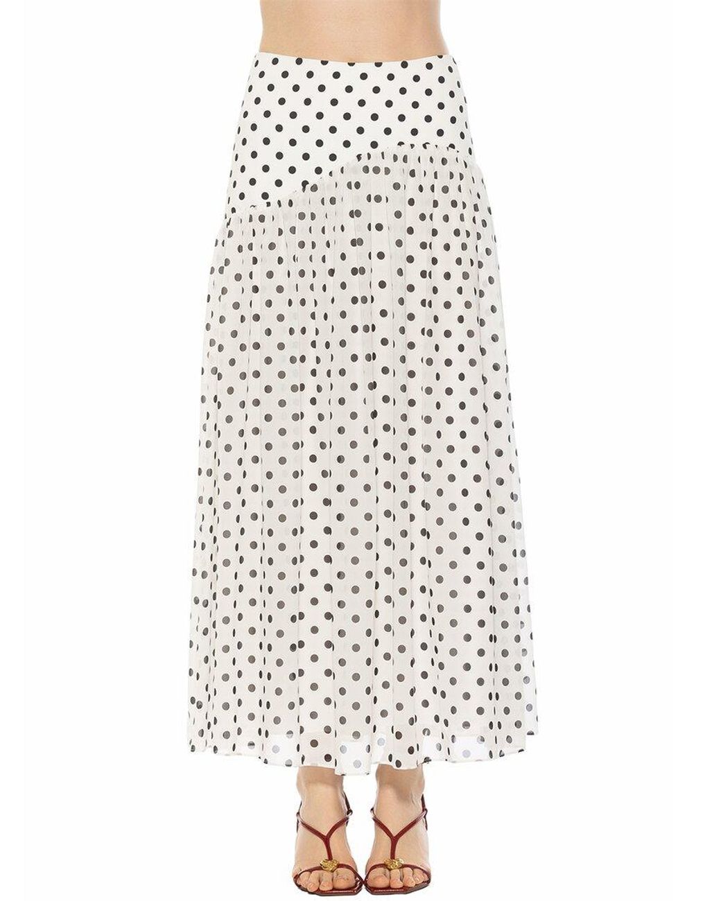 Alexia Admor White Eris A-Line Skirt