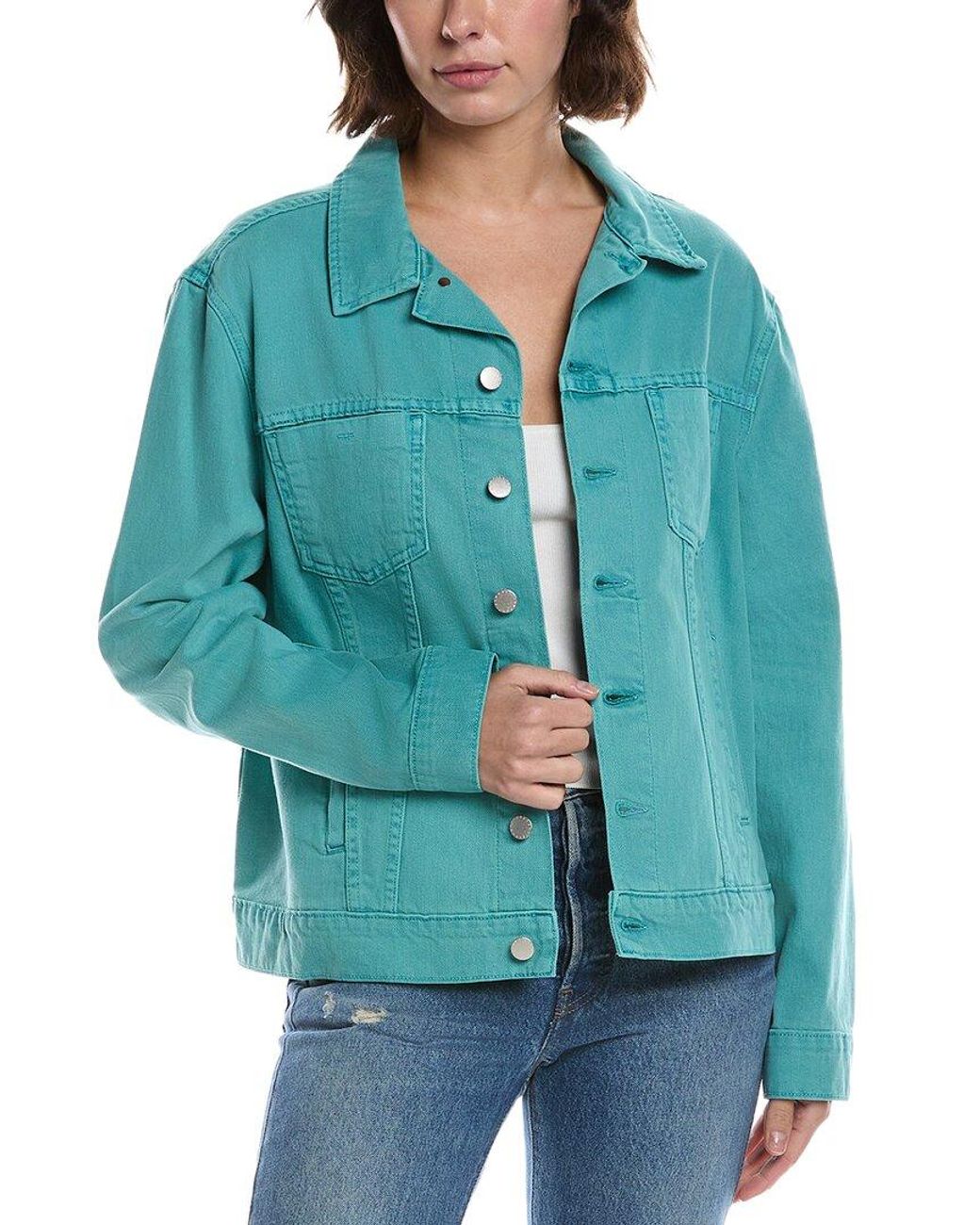 L'Agence Blue Mack Oversized Jacket
