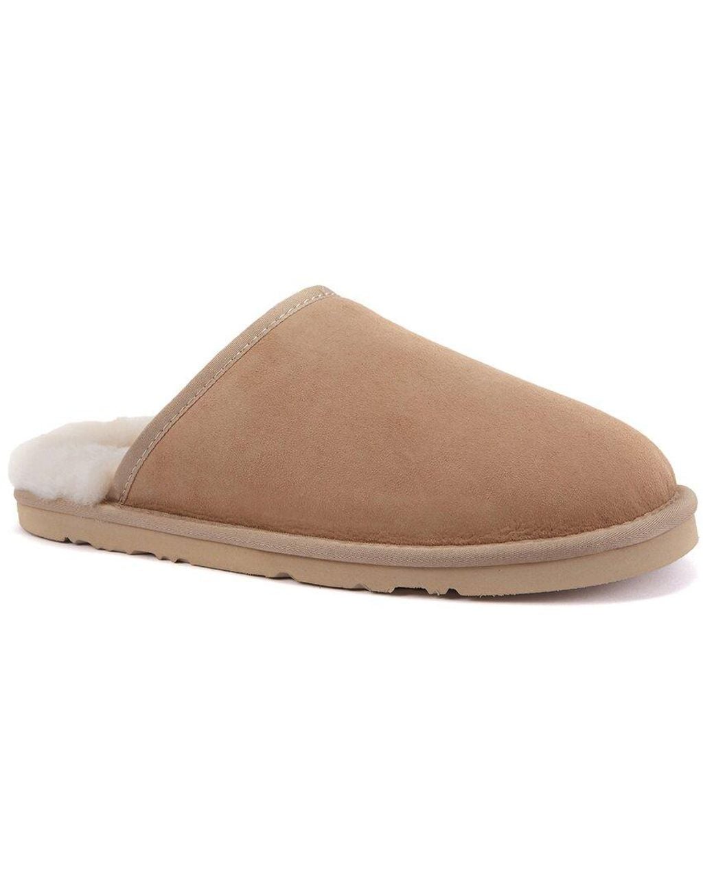 Australia Luxe Brown Sheepskin Slipper for men