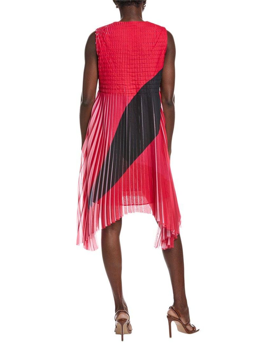 Akris Red Sleeveless Mini Dress