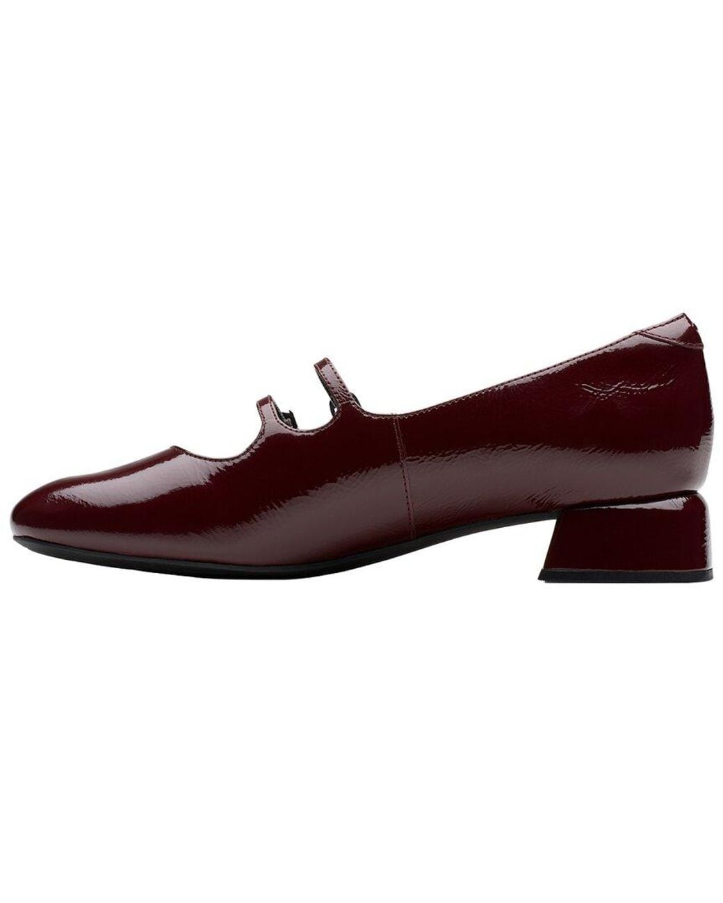 Clarks Red Daiss 30 Shine Patent Mary Jane