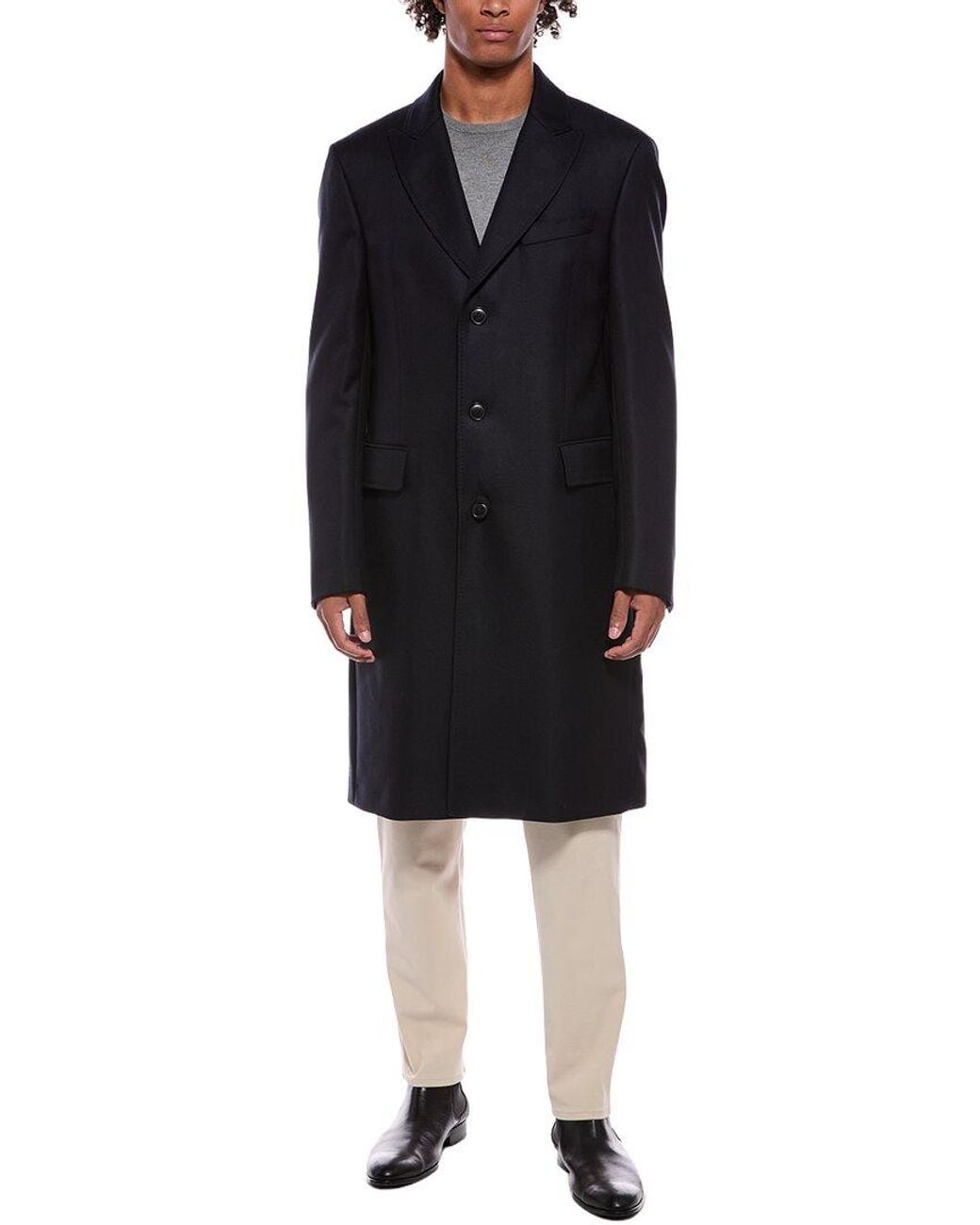 Boss Black Boss Hyde Wool Coat for men
