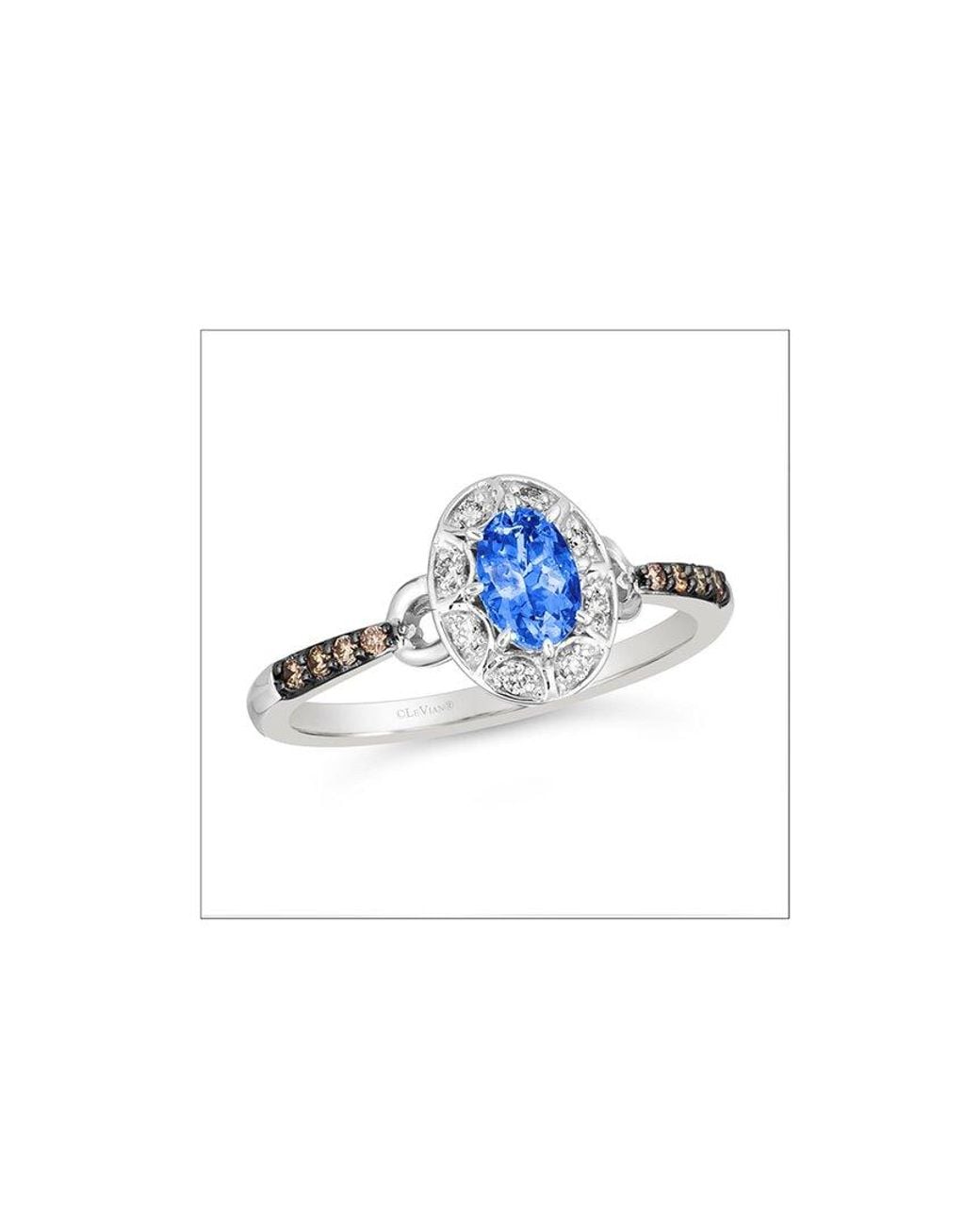 Le Vian Blue Petite 14K 0.69 Ct. Tw. Diamond & Sapphire Half-Eternity Ring