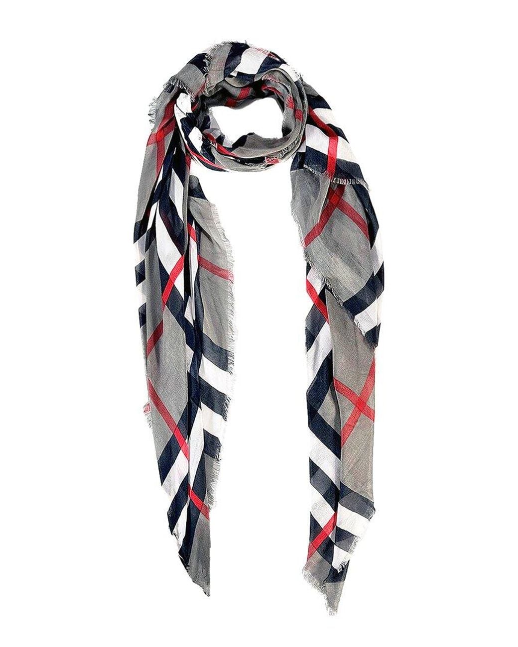 Blue Pacific Blue Classic Plaid Scarf