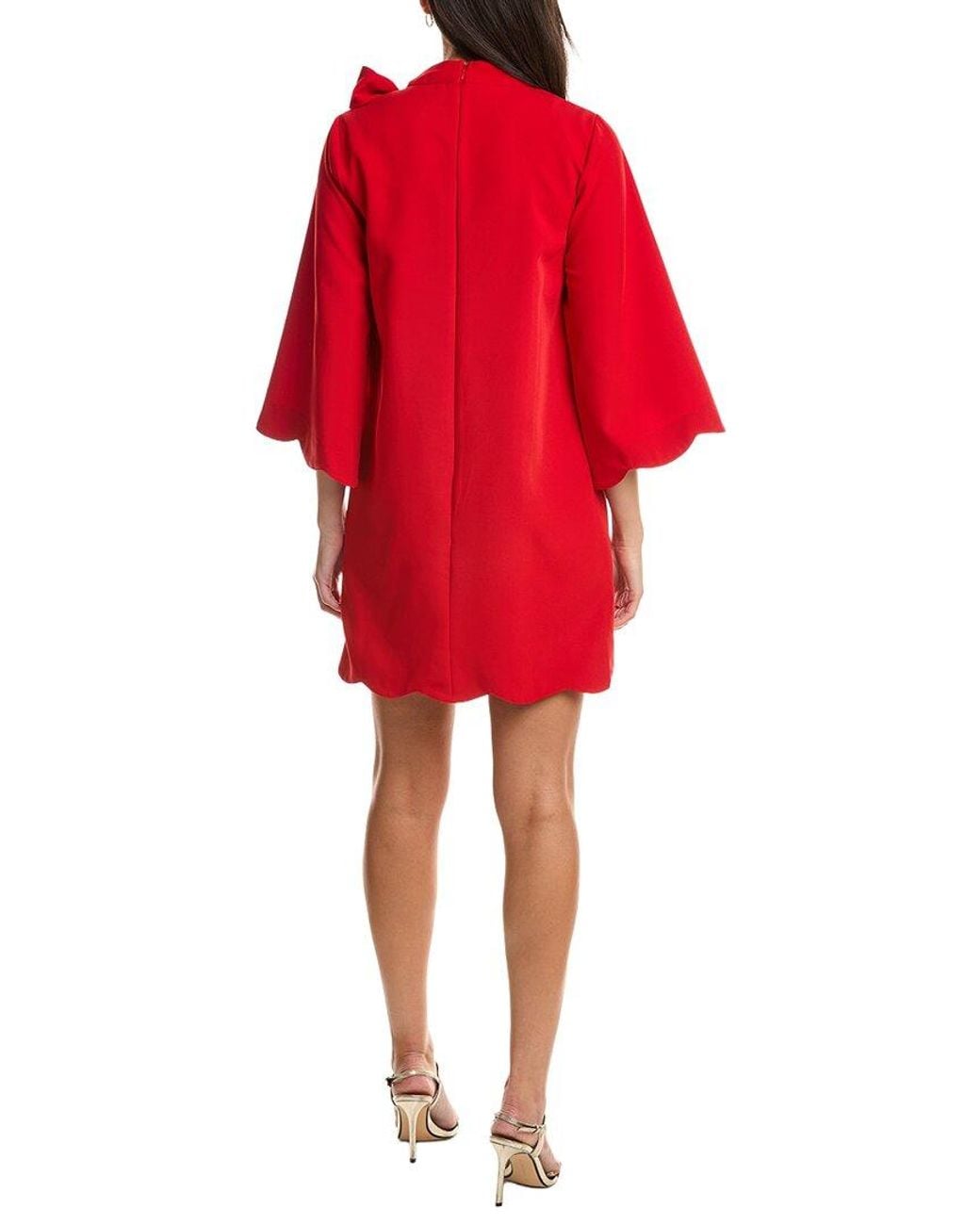 Fate Red Tie Detail Shift Dress