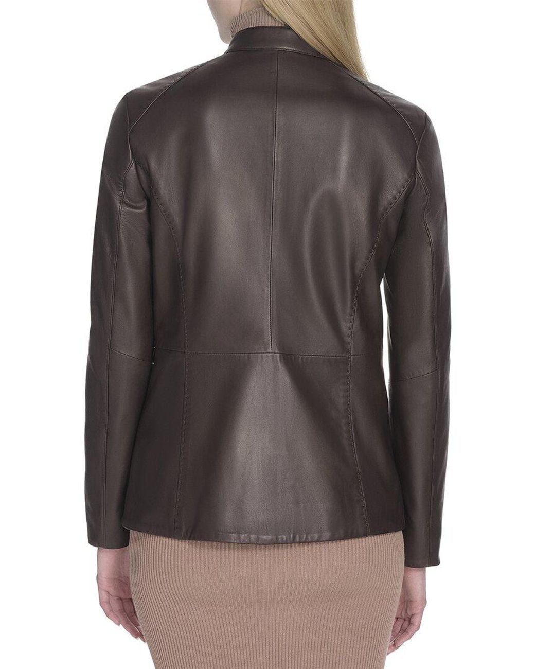 Cole Haan Black Smooth Lamb Jacket