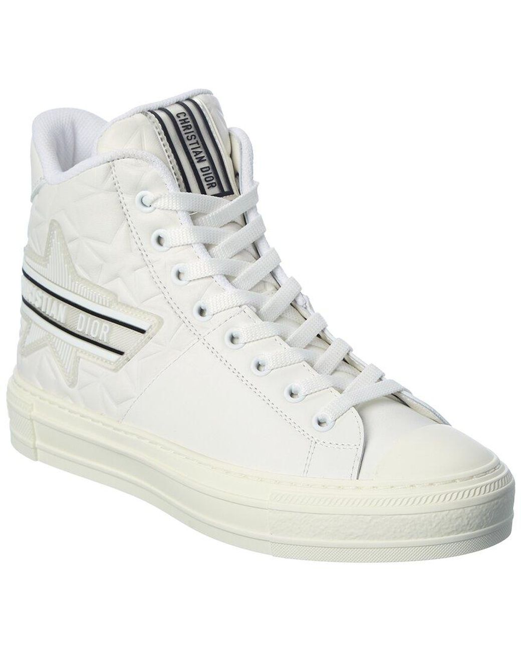Dior Walk'n' Star Leather High-top Sneaker in White | Lyst Australia
