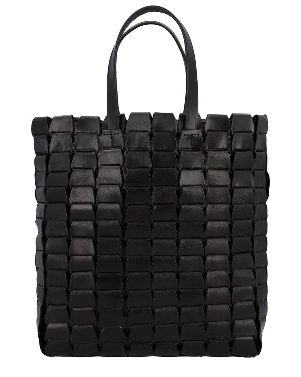 Dragon Diffusion Black Link Tote Leather Tote