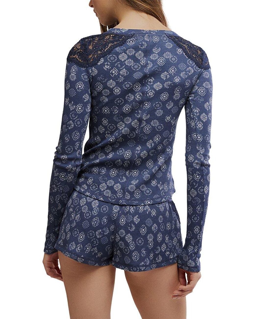 Free People Blue Made You Blush Layering Top
