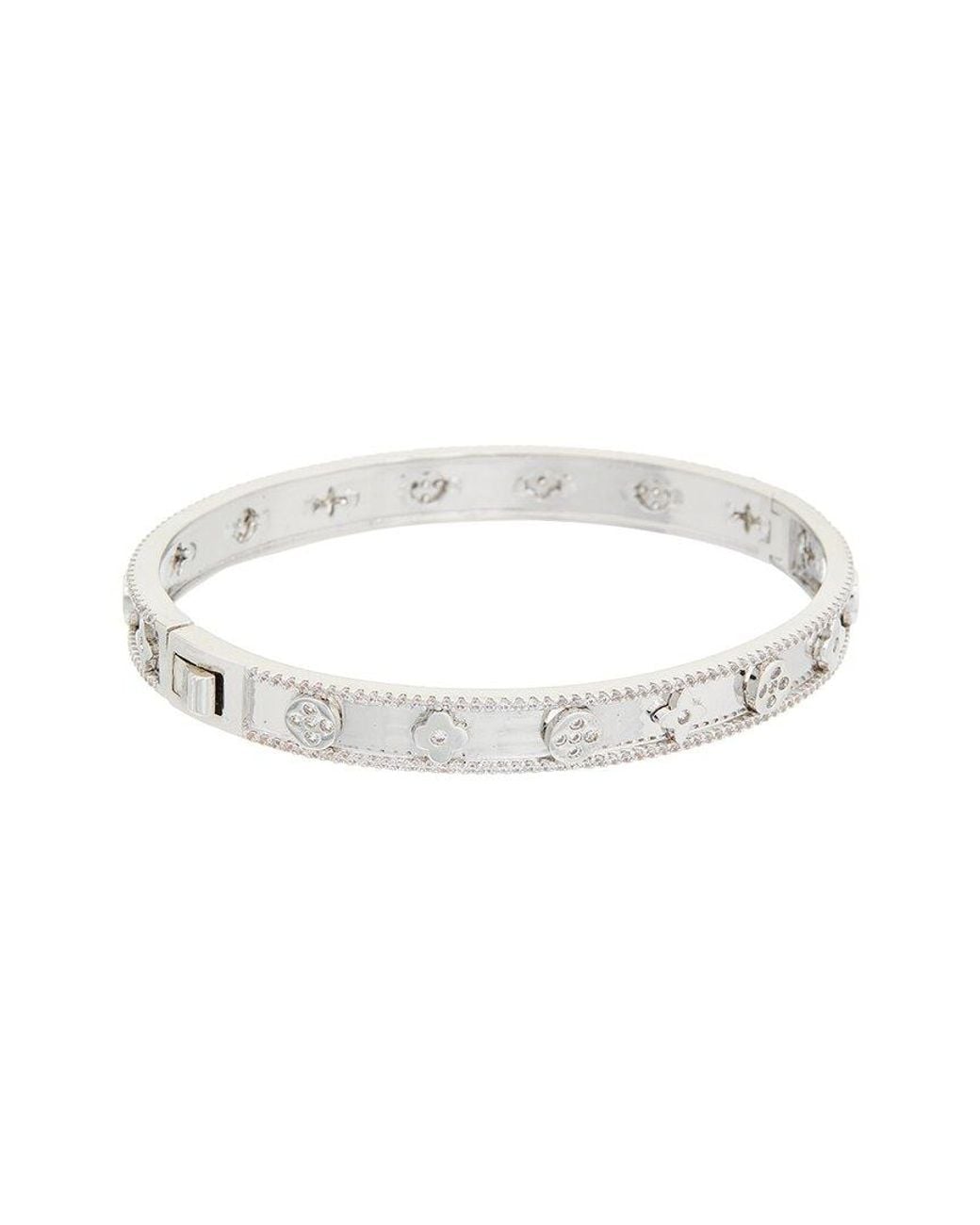 Juvell White Cz Bangle Bracelet