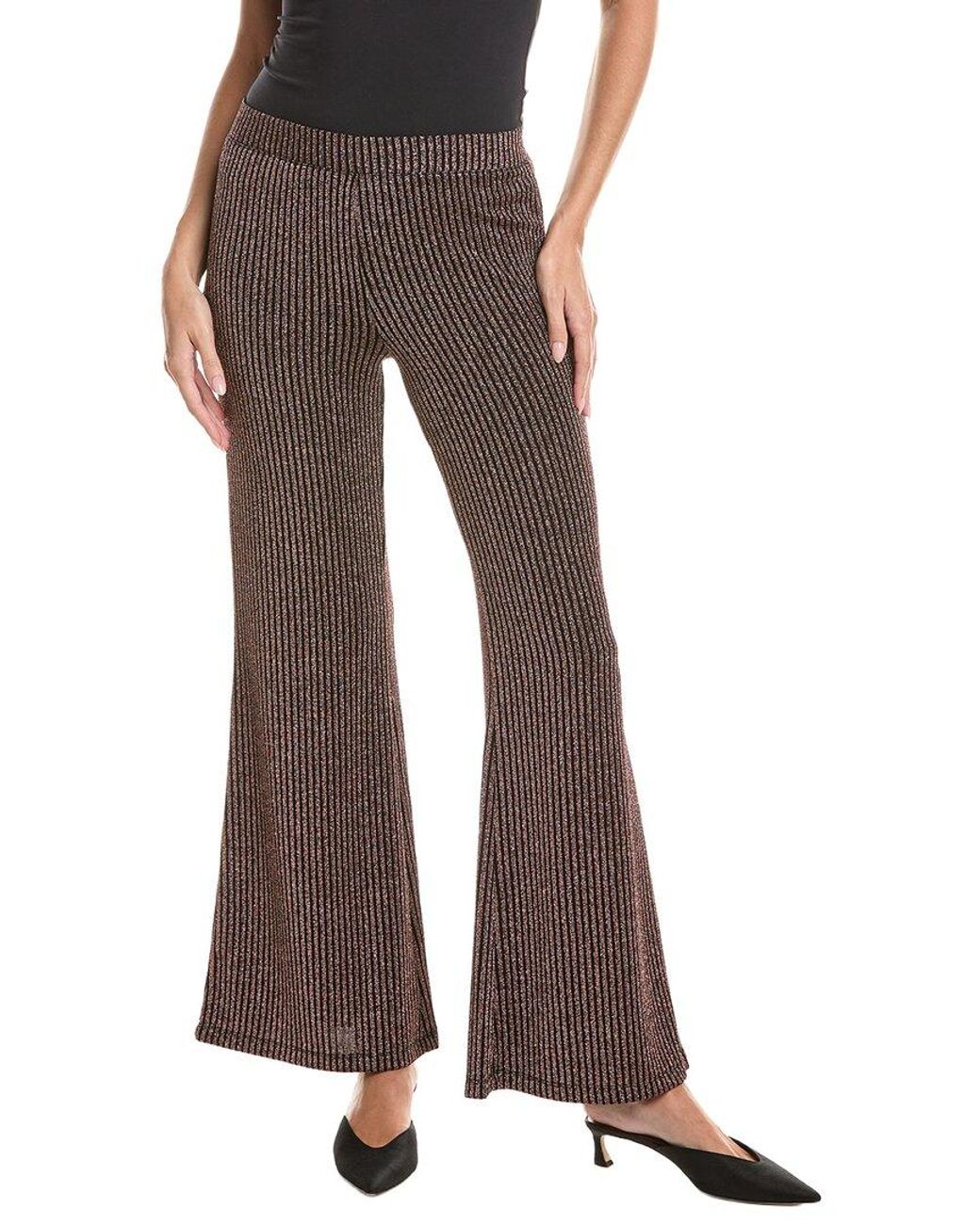 Johnny Was Brown Jenna Metallic Easy Pant