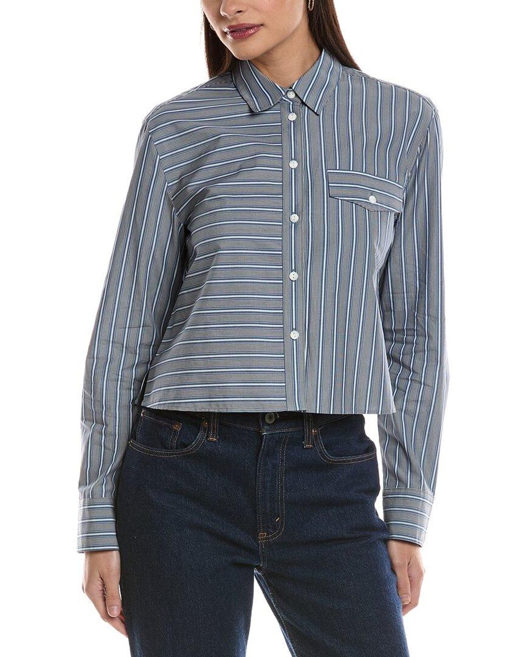 Rag & Bone Blue Mina Stripe Shirt