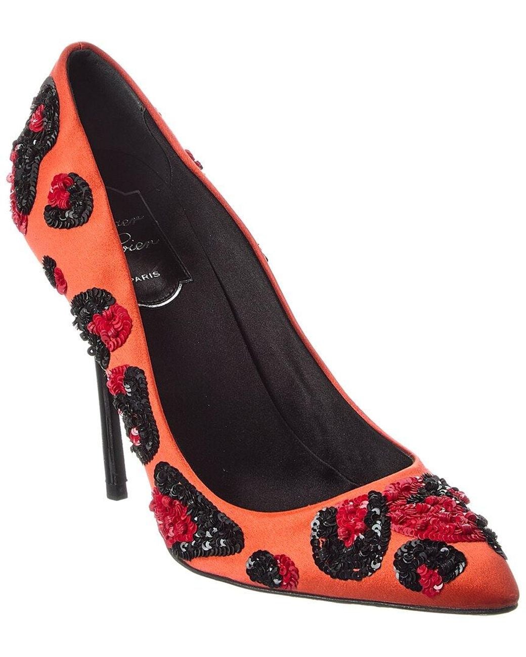 Roger Vivier Red Craze Satin Pump