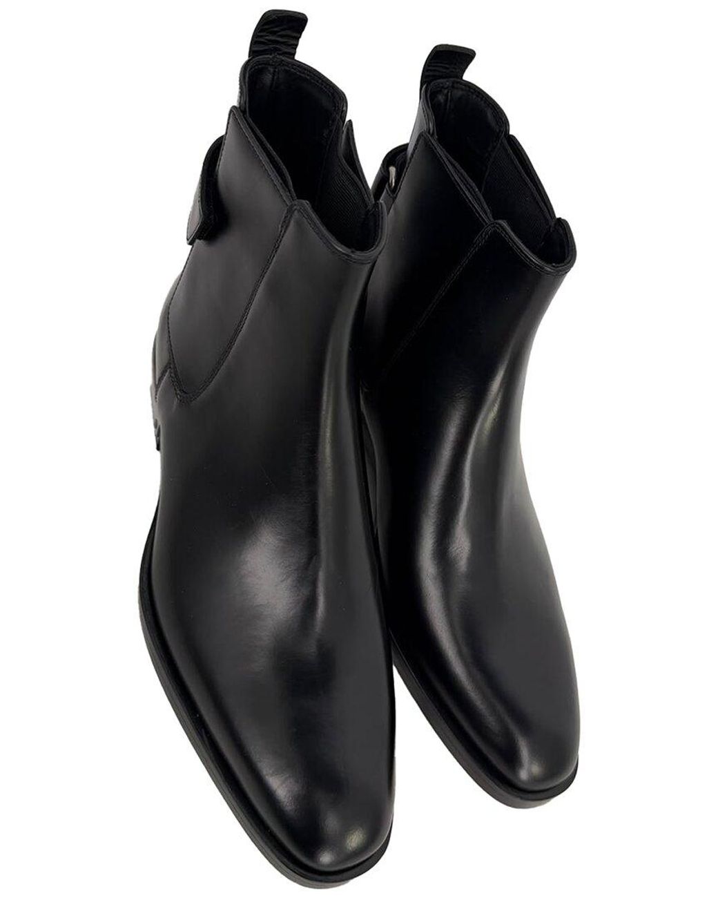Balmain Black Calfskin Leather Pete Chelsea Bootie (Authentic Pre-Loved) for men