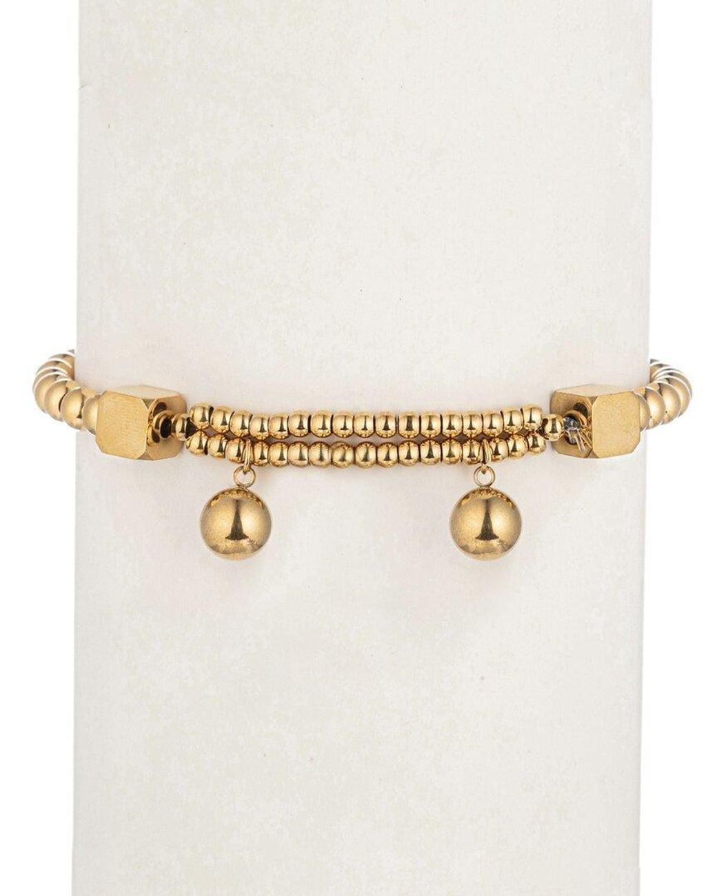 Eye Candy LA Natural Sofia Beaded Stretch Necklace