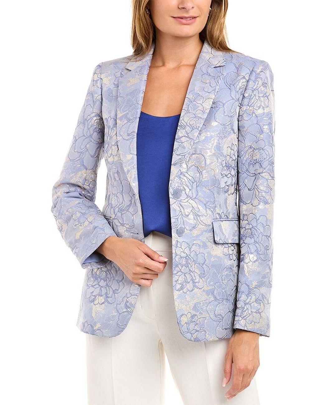 Tahari Synthetic Suit Jacket in Blue Lyst