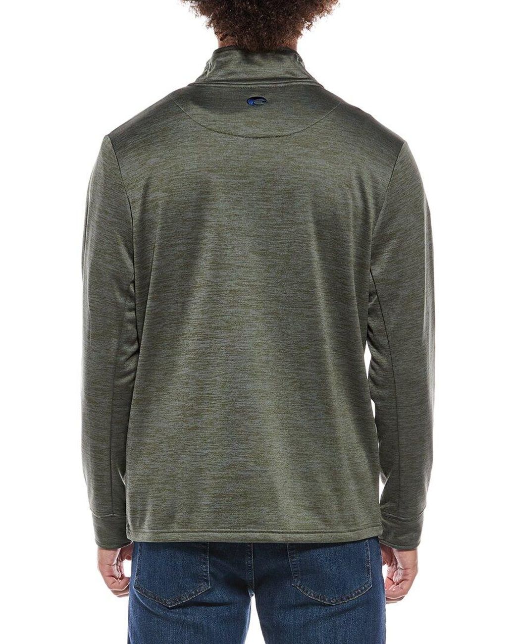 COSTA APPAREL Gray Harbor 1/4-Zip Fleece Pullover for men