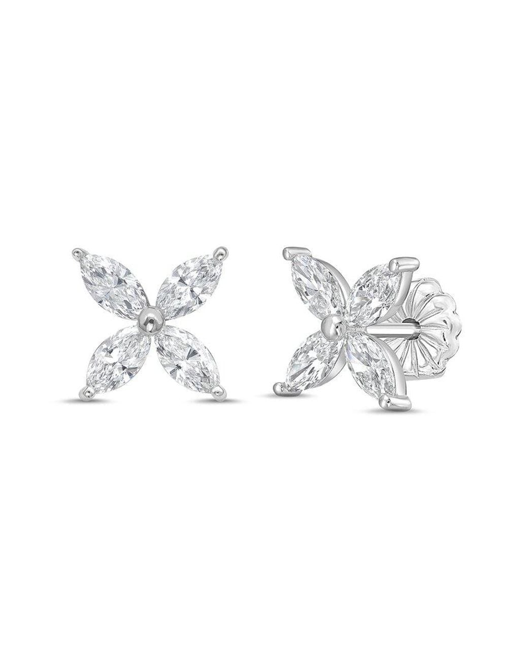 Diana M Metallic Diana M. 14K 2.00 Ct. Tw. Lab-Grown Diamond Stud Earrings